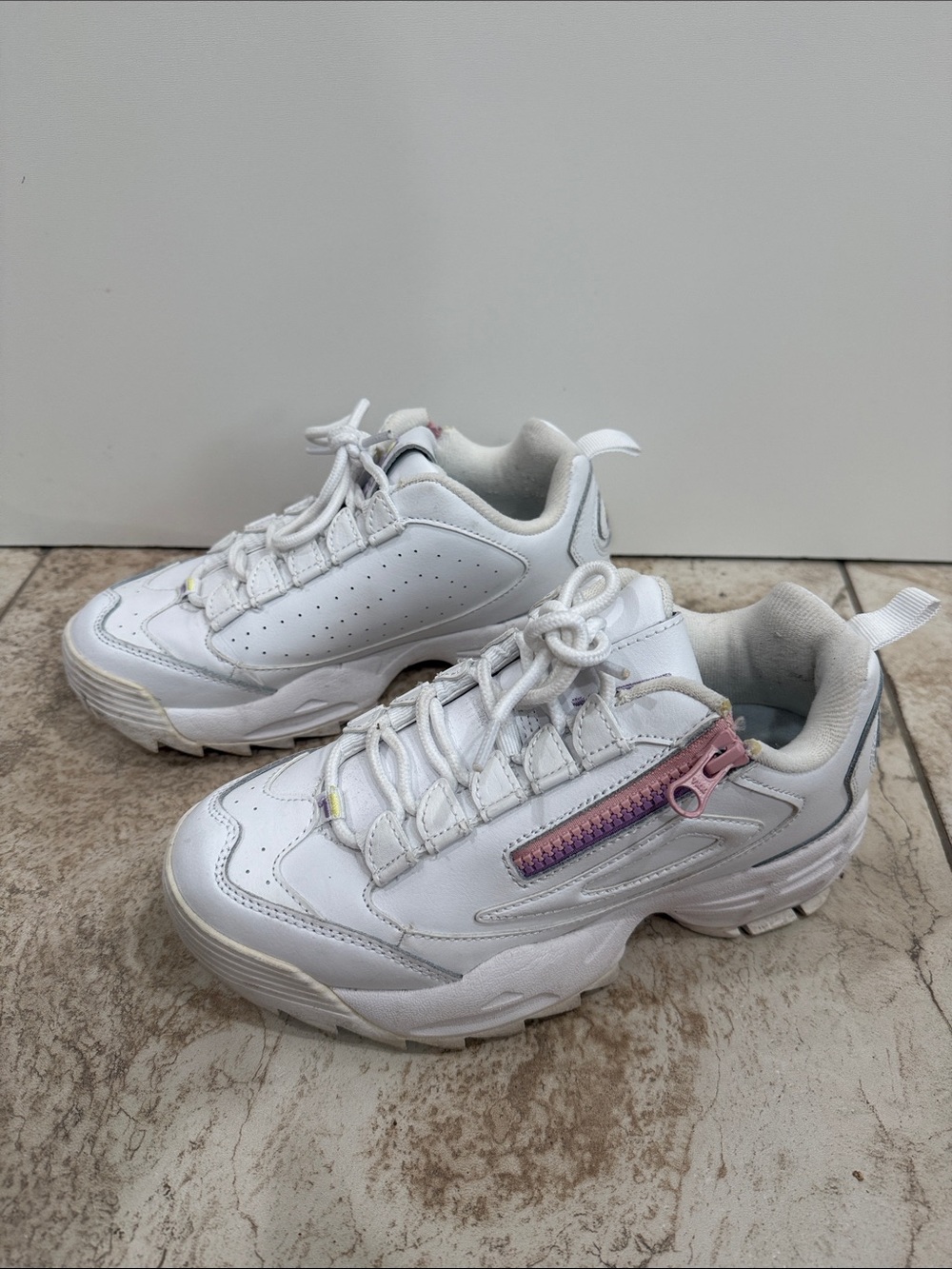 Womens Fila Disruptor 3 Zip Chunky Sneakers - Picture 5 of 10